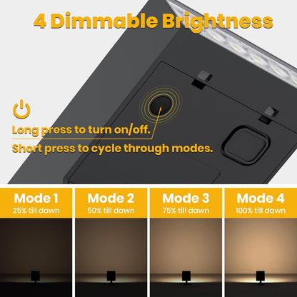 Solar Pathway Lights Outdoor, Dimmable Solar Spot Light IP65 Waterproof, 500LM 3000K Solars Outdoor Lighting for Walkway Landscape Lawn Yard