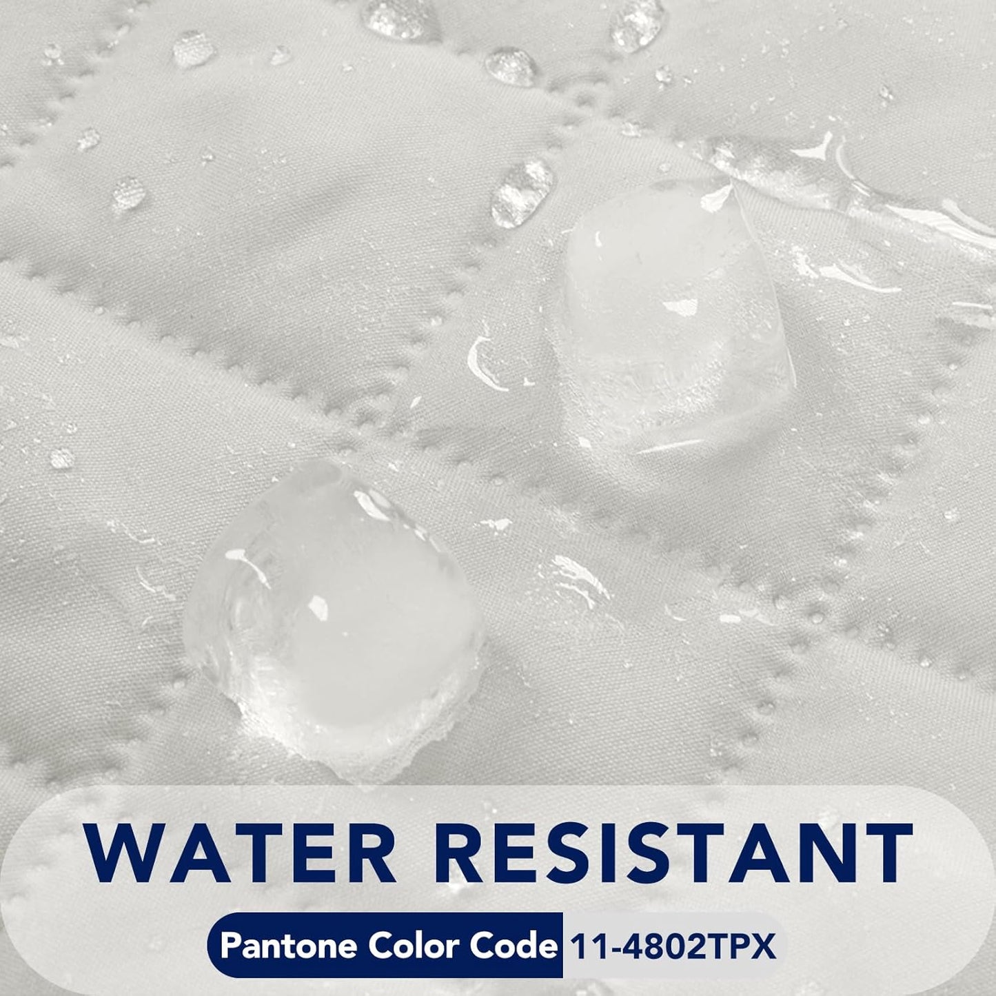 PureFit Reversible Quilted Sofa Cover, Water Resistant Slipcover Furniture Protector, Washable Couch Cover with Non Slip and Elastic Straps for Kids, Dogs, Pets (XX Large, Ivory/Ivory)