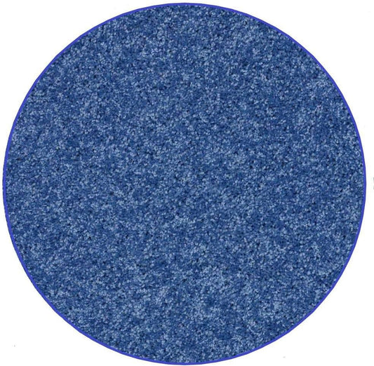 KOECKRITZ Soft and Colorful Kids Classroom Area Rugs (Passes Flammability Pill Test) Many Sizes and Bright Colors to Select from (8' Round, Royal)