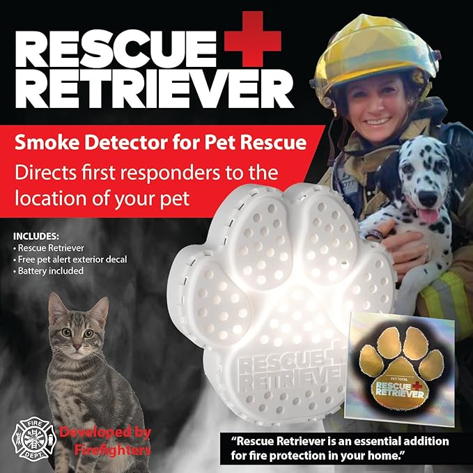 Rescue Retriever- Smoke Detector for pet Rescue in a Smoke or fire Emergency.