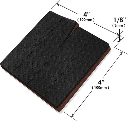 Slipstick GorillaPads Non Slip Furniture Pads/Gripper Feet Floor Protectors (Set of 8) Premium 4 Inch Pre-Scored Self Stick Rubber Stoppers for Furniture Legs