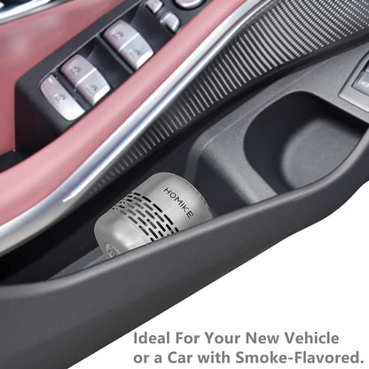 HOMIKE Refrigerator Deodorizer, Odor Eliminator,Last up to 10 Years for Car,Closet,Shoes Cabinet,Fridge and Freezer,Outperforms Baking Soda and Activated Carbon(Stainless Steel)