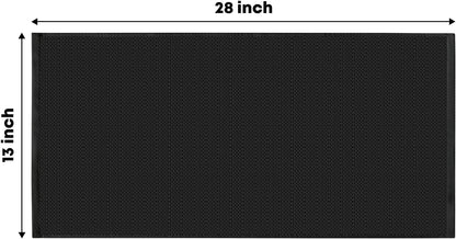 Artoid Mode 100% Cotton Black Waffle Weave Kitchen Dish Cloths, 13x28 Inch Ultra Soft Absorbent Quick Drying Kitchen Dish Towels Set of 4