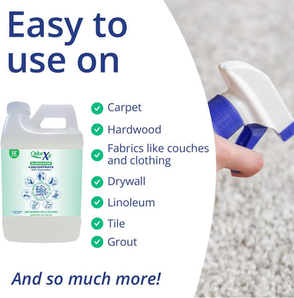 Concentrated Pet Urine Odor Eliminator, Ideal for Cat, Dog Poo and Urine Smell, Versatile & Natural Odor Neutralizer for Home and Outdoor Use, Deodorizer & Absorber, Concentrate, 64oz