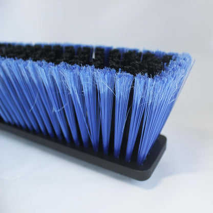 3PCS Push Broom Head Outdoor Large Stiff Bristle Broom Head - Excellent Cleaning Performance - Easy Installation Broom Head(Blue, 18 inches)