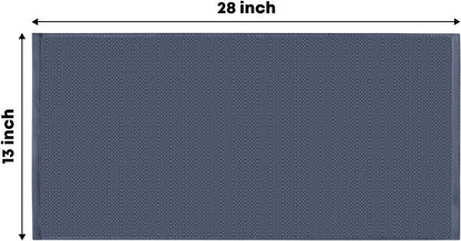 Artoid Mode 100% Cotton Dark Grey Waffle Weave Kitchen Dish Cloths, 13x28 Inch Ultra Soft Absorbent Quick Drying Kitchen Dish Towels Set of 4