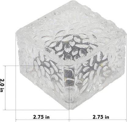 Solar Brick Lights - Outdoor Waterproof Patio & Garden Decor (6 Packs for Patio, Yard, Walkway, Pathway)