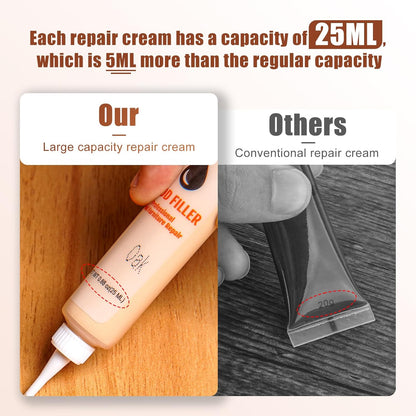 Wood Furniture Repair Kit- Set of 41 Laminate Vinyl Floor Repair Kit Wood Fillers,Floor Scratch Repair, Touch Up Markers, Restore Hardwood Scratches, Cracks, Hole for Floor, Table, Door, Cabinet