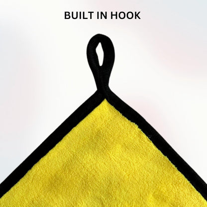 The Pro Stuff® Microfiber Towels for Cars, 600 GSM, Super Soft Drying Towels for Cars, Dual-Sided for Cleaning, Washing and Buffing, Tagless, Scratch-Free, Lint Free Cloth (16”x16”) | Pack of 3