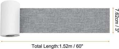 Repair Patches Repair Tape Self-Adhesive DIY Repair Patch Linen Gear Patch for Sofa, Furniture, Chair, Clothing,Tents,3x60 Inch,Deep Grey