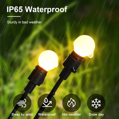 Solar Lights Outdoor Decoration, Waterproof Xmas Outdoor Lights Decor for Yard, Patio, Garden, and Front Porch, 80 LEDs Swing with The Wind (8 Pack, Warm White)