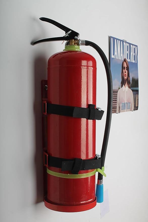 Fire Extinguisher Metal Bracket, Heavy Duty,Compatible with 5-Pound Fire Extinguishers (5LB 2PCS)