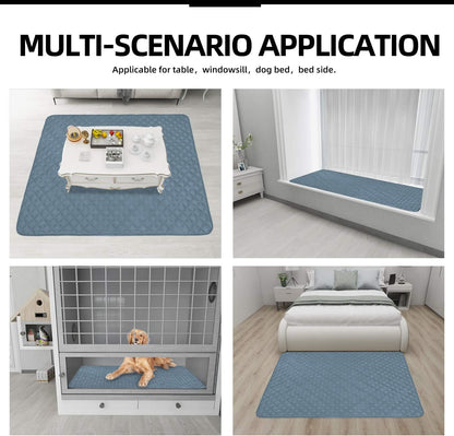 Easy-Going Sectional Couch Covers for Dogs L Shape Sofa Cover Reversible Sofa Slipcover Chaise Lounge Cover Furniture Protector Cover for Pets Dog Cat (42 x 52 inches, Light Blue/Light Blue)