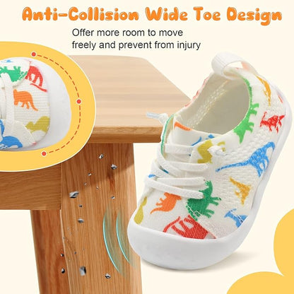 JIASUQI Baby Shoes for Toddler Boys Girls Sneakers Slip on Walking Shoes for Babies