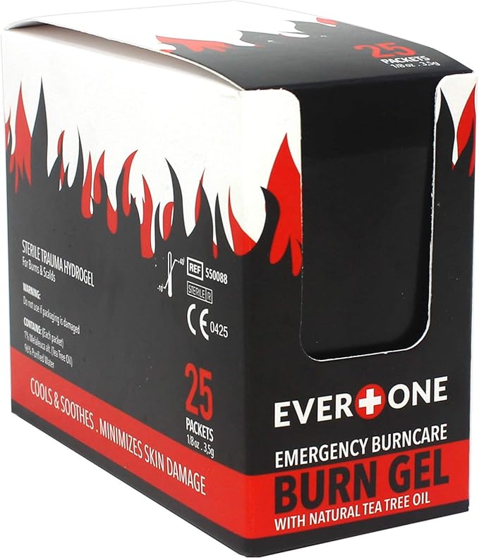 EverOne Emergency Burncare Burn Gel, 3.5g Packets, 25 Count
