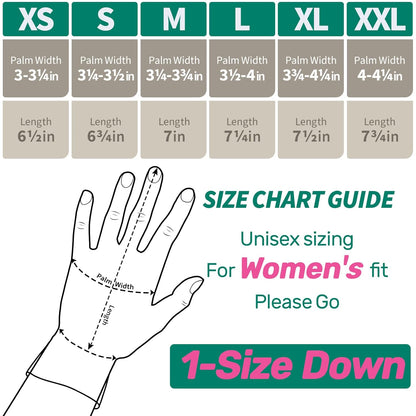 Kebada W1 Work Gloves Women, PU Coated Safety Gloves with Grip, Touchscreen, Ideal for Warehouse Package Handling, Construction, Gardening, Pink Large