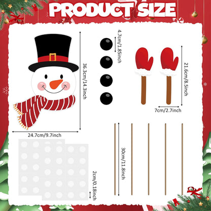 Snowman Christmas Decorations for Tree Snowman Christmas Tree Topper Head Arms Funny Xmas Ornament Decor for DIY Xmas Party Decorations Holidays Winter Indoor Home Gift