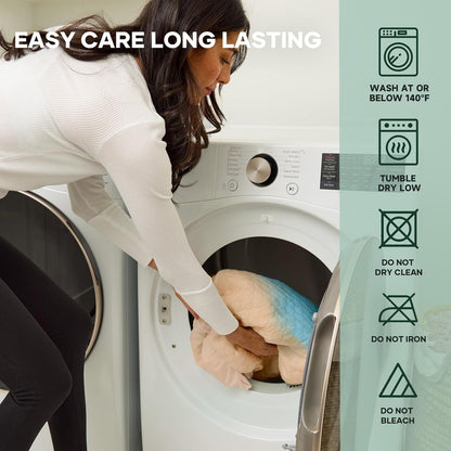 OhGeni 100% Waterproof Mattress Protector, Queen Size Mattress Pad, Fits 6"-20" Mattresses with Deep Pocket, Cooling, Breathable Fitted Sheets, Soft Bed Cover, Noiseless, Machine Washable, Beige