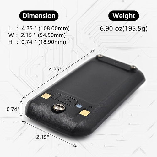 (2-Pack) 7.4V 1800mAh Li-ion Battery Replacement for Baofeng UV-21, UV-21R, UV-21 Pro, UV-21 Pro V2, UV-21 Pro V3 Two-Way Radios