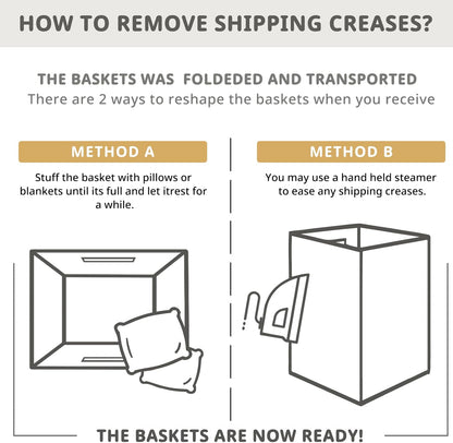 OIAHOMY Rectangle Laundry Basket, Large Laundry Hamper with Handles, Cotton Blanket Basket for Living room, Woven Decorative Storage Basket for Clothes,Pillows-16x13x22in-Gradient Yellow