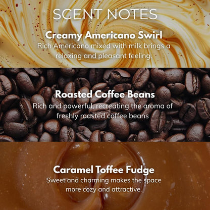 Coffee Candle - 9.7oz Frosted Jar Candles with Wooden Wick in Gift Box & Branded Shipper- Coffee Scented Candle