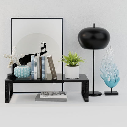 Expandable,Stackable Spice Rack,Seasoning Organizer and Storage,Spices Jar Racks for Cabinet,Countertop, Metal Pantry, Cupboard,Laundry Storages,Heavy Duty(1 Pack/Large/Black)