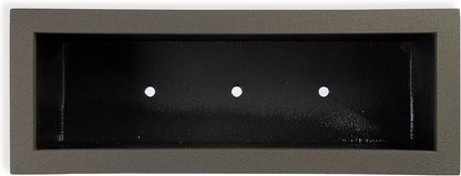 PolyStone Milan Tall Modern Outdoor/Indoor Rectangular Trough Planter, 46" L X 17" W X 19" H, Lightweight, Heavy Duty, Weather Resistant, Polymer Finish, Commercial and Residential (Slate Gray)