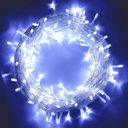 98FT 200 LEDs String Lights Waterproof Fairy Lights 8 Modes with Memory 30V UL Certified Power Supply for Home, Garden, Wedding, Party, Christmas Decoration Indoor Outdoor (Cool White)