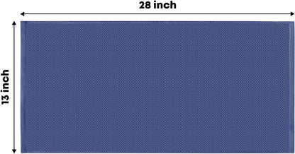 Artoid Mode 100% Cotton Navy Blue Dark Grey Waffle Weave Kitchen Dish Cloths, 13x28 Inch Ultra Soft Absorbent Quick Drying Kitchen Dish Towels Set of 4, Multicolor