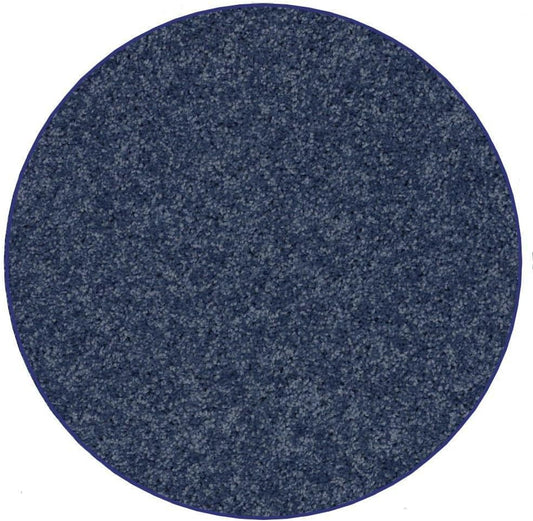 KOECKRITZ Soft and Colorful Kids Classroom Area Rugs (Passes Flammability Pill Test) Many Sizes and Bright Colors to Select from (9' Round, Navy)