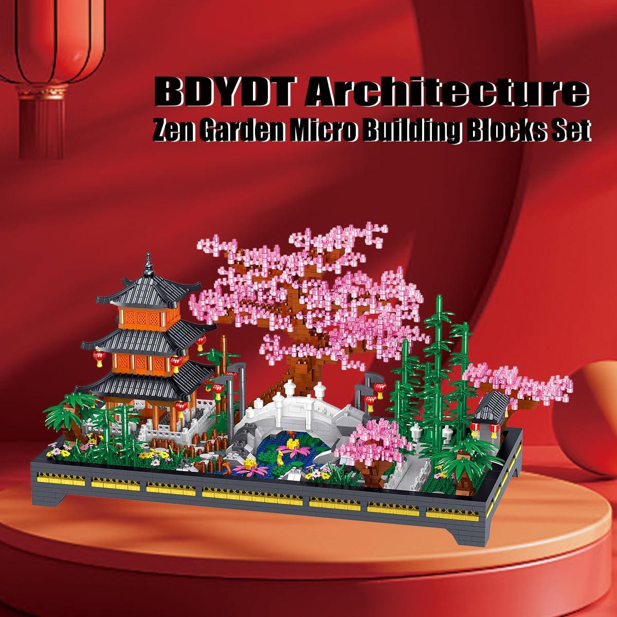 Architecture Zen Garden Micro Building Blocks Set （2806PCS）- Creative Japanese Tranquil Garden Building Blocks，Architectural Model Toys Gifts for Kid and Adult