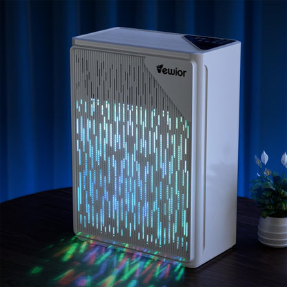 Air Purifiers for Home Large Room up to 2535ft², VEWIOR H13 True HEPA Air Cleaner for Bedroom with PM2.5 Display Air Quality Sensor, Fragrance Diffuser, Air Filter for Wildfire Smoke Pet Hair Dust