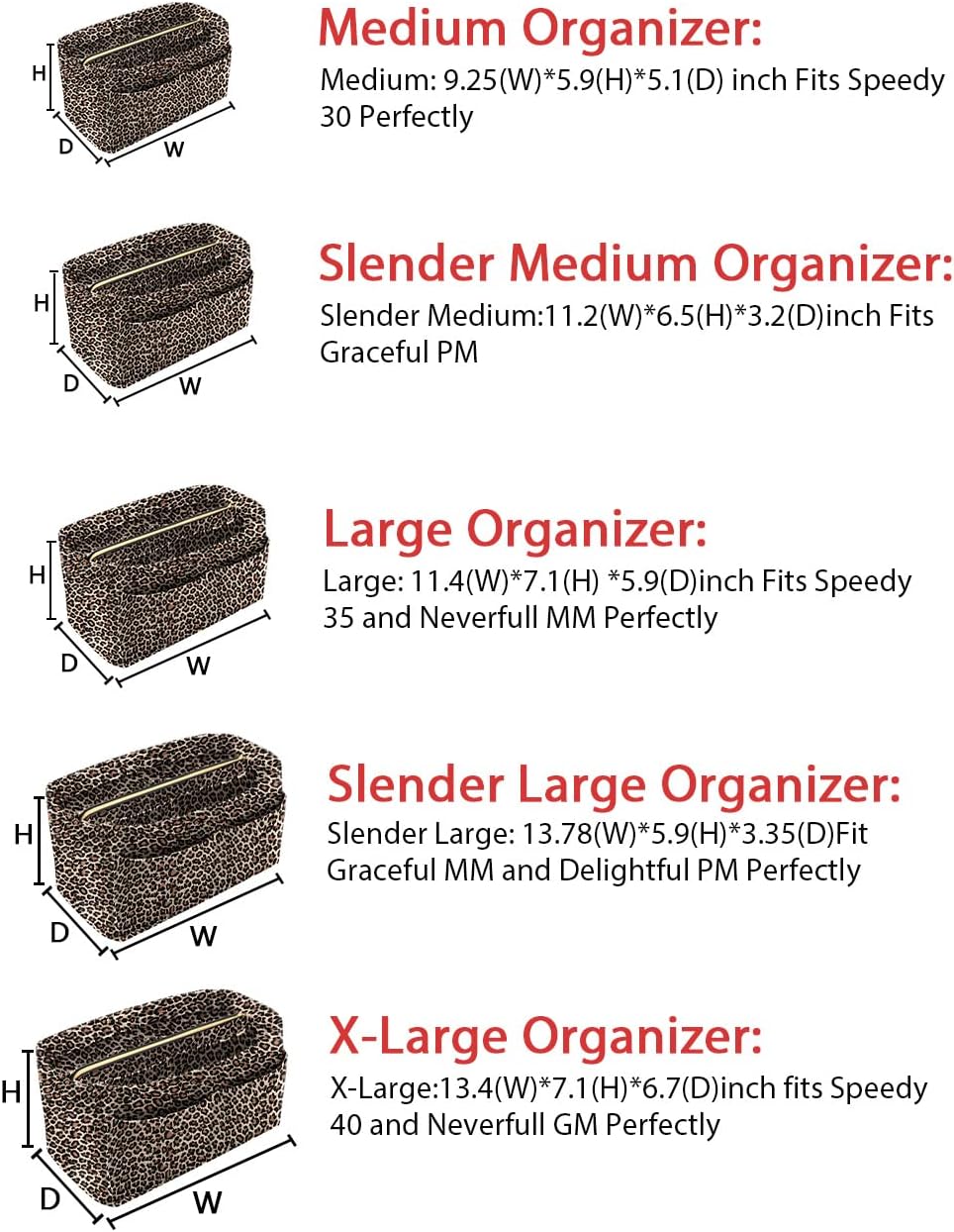 LEXSION Felt Purse Bag Organizer Insert with zipper Bag Tote Shaper Fit Speedy Neverful PM MM