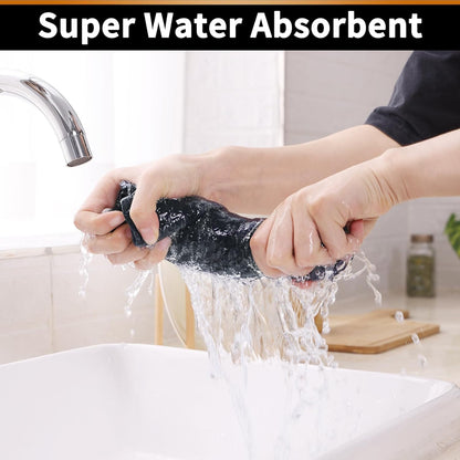 Homaxy 100% Cotton Waffle Weave Kitchen Towels - 6 Pack Soft and Absorbent Dish Towels - 16 x 26 Inches Quick Dry Hand Towels - Dark Grey