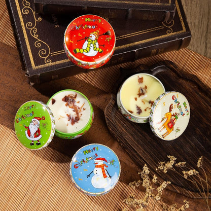 Christmas Scented Candle Set – Holiday Soy Wax Aromatherapy Candles for Home Décor, Winter Relaxation & Stress Relief, Festive Gift for Women, Stocking Stuffers, Secret Santa