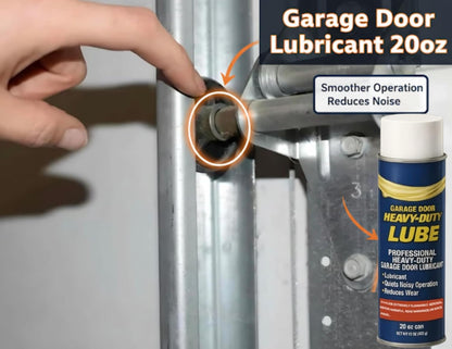 Premium Heavy-Duty Garage Door Lubricant 20oz – Long-Lasting, Multi-Purpose Rust Preventative – Water-Resistant Lube for Springs, Rollers, Hinges & Locks