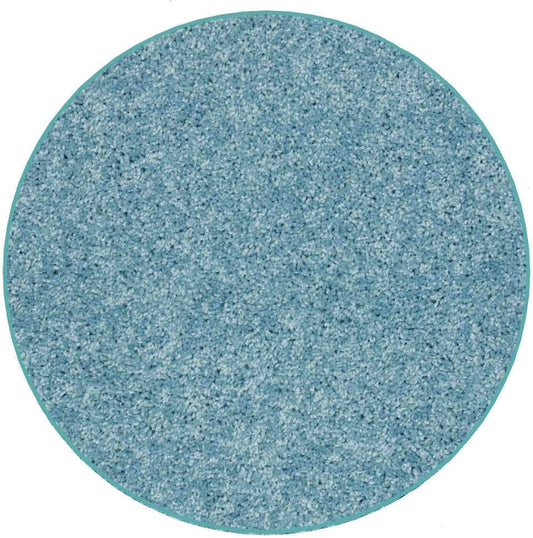 KOECKRITZ Soft and Colorful Kids Classroom Area Rugs (Passes Flammability Pill Test) Many Sizes and Bright Colors to Select from (11' Round, Surf)