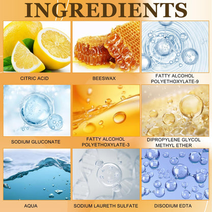 2PCS Beeswax Spray,Natural Furniture Polish,Beeswax Spray Cleaner, Wood Polishing for Furniture,Living Rooms,Kitchens,Tables, Cabinets