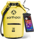 Earth Pak Waterproof Dry Bag with Zippered Pocket - Waterproof Dry Bag Backpack Keeps Gear Dry