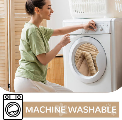 OTOB Couch Cover for Dogs Washable, Non Slip Funny Pet Couch Covers Sofa Slipcovers Cushion Mat, Plush Soft Cozy Pet Friendly Furniture Protector, All Seasons (Coffee, 23.6" x 47.2")