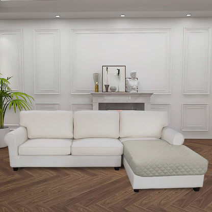 Easy-Going Sectional Couch Covers for Dogs L Shape Sofa Cover Reversible Sofa Slipcover Chaise Lounge Cover Furniture Protector Cover for Pets Dog Cat (42 x 52 inches, Beige/Beige)