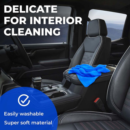 Premium XL Shammy Towel for Car - 2pk (34”x25”) - Super Absorbent Chamois Cloth - Spots & Scratch-Free - Reusable Car Drying Towels