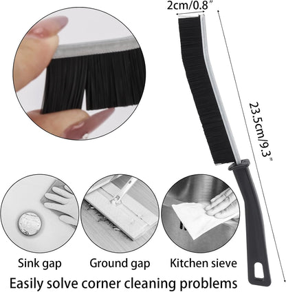 6Pcs Hard Bristle Crevice Cleaning Brush, Grout Cleaner Brush, Multifunctional Gap Cleaning Tool for Household Use, Bathroom, Kitchen, Window,Toilet