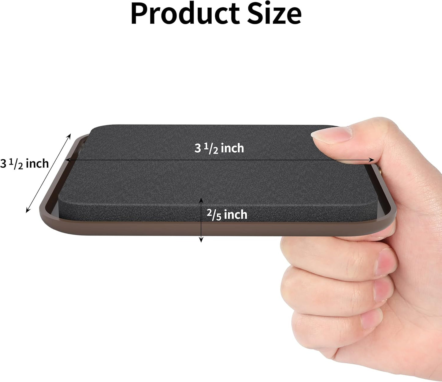 Yelanon Square Furniture Sliders – 16 PCS 3.5" Floor Protectors for Furniture – Strong Furniture Movers Sliders – Protects Floors from Scratches