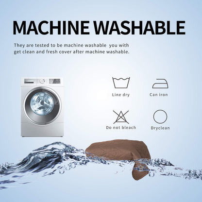 Easy-Going Sofa Slipcover L Shape Sofa Cover Sectional Couch Cover Chaise Slip Cover Furniture Protector Cover for Pets Kids Children Dog Cat (Large,Brown/Brown)