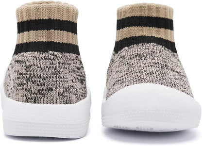 Eashi Baby Boy Girl Non-Skid Indoor Infant Walking Shoes Breathable Warm Elastic Sock Shoes with Memory Sole Protect Toes Outdoor Sneakers