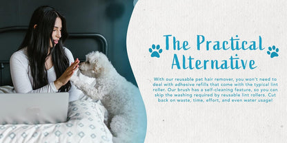 Lint Brush and Pet Hair Remover for Laundry, Clothes, Couches, Car Seats, Furniture and Fabric. Reusable Dog and Cat Fur Wizard Hair Removal Brush. ALLISTAR (Sky Blue)