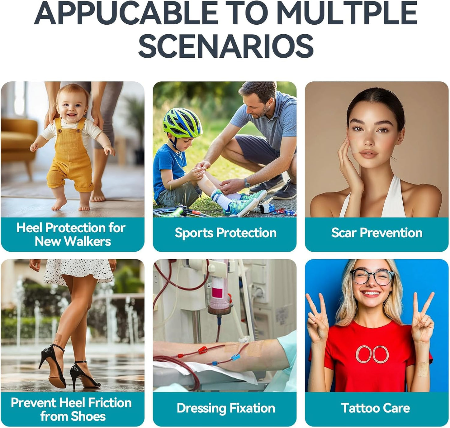 Dimora Silicone Medical Tape - Hypoallergenic First Aid Tapes with Easy Tear Design, Pain-Free Removal Surgical Tapes for Sensitive Skin, No Residue(1.6in x 59 in),1 Roll