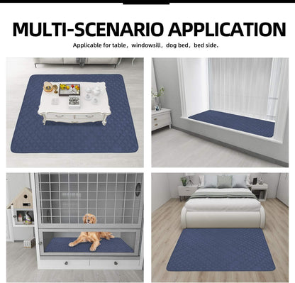 Easy-Going Sectional Couch Covers for Dogs L Shape Sofa Cover Reversible Sofa Slipcover Chaise Lounge Cover Furniture Protector Cover for Pets Dog Cat (42 x 52 inches, DarkBlue/DarkBlue)