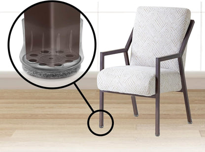 Slipstick GorillaFelt Chair Leg Floor Protectors for Hardwood Floors, Clear Sleeve Felt Pads for Furniture That Stay On, Fits Round & Square Legs, Includes 4 Premium Transparent Chair Socks, CB188
